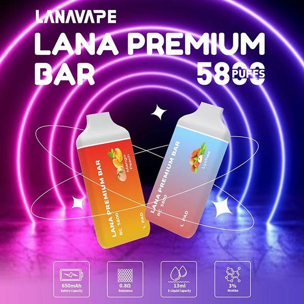 Lana Premium Bar | Lana Bar 5800 Puff | sgvape